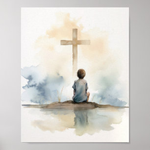Child Of The Lord Watercolor Print  Minimalist