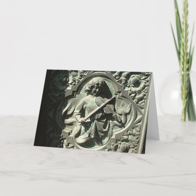 Child Playing Violin Card (Front)