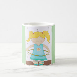 Child playing with a hula hoop coffee mug