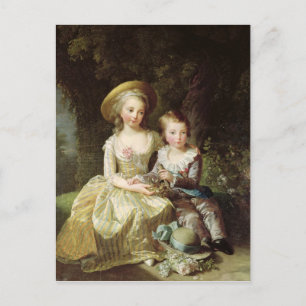 Child portraits of Marie-Therese-Charlotte Postcard