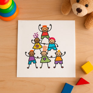 Child Pyramid Paper Napkins
