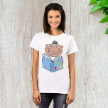 Child Reading A Maths Book T-Shirt<br><div class="desc">A child reading a maths book and learning. This design looks really effective on this Womens T-Shirt</div>