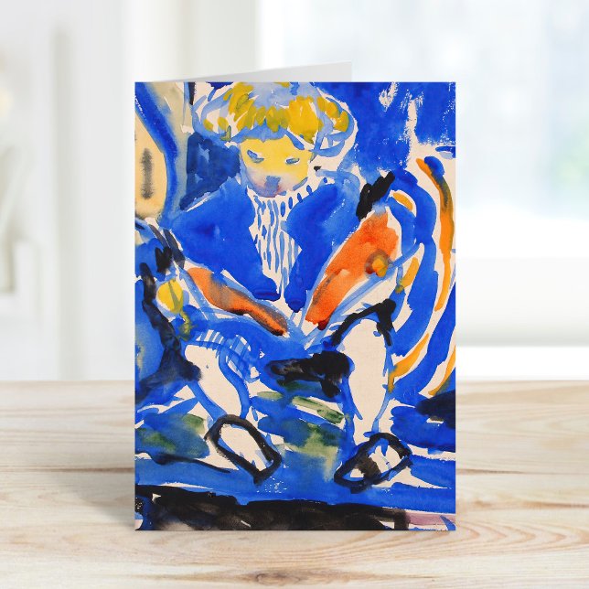 Child Reading | Henry Lyman Saÿen Card (Creator Uploaded)