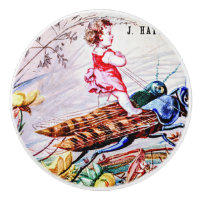 Child Riding Grasshoppers