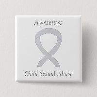 Child Sexual Abuse Awareness White Ribbon Pin