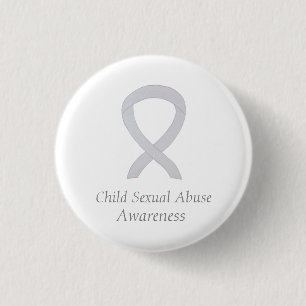 Child Sexual Abuse Awareness White Ribbon Pin