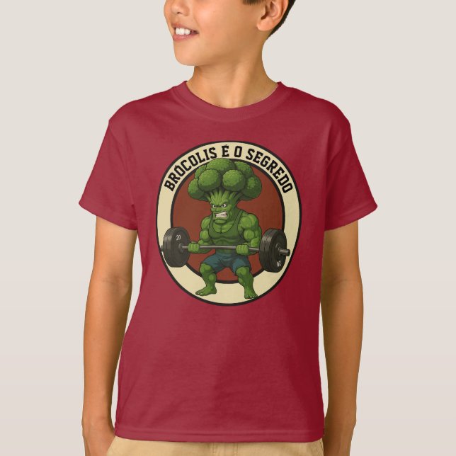 Child Shirt Broccoli is the Secret - Front (Front)