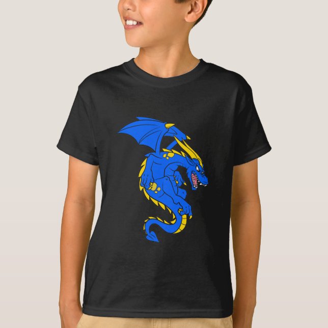 Child Size Blue Dragon T-Shirt (Front)