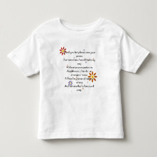 Child T - Praise Poem Toddler T-Shirt