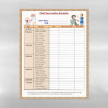 Child Vaccination Chart