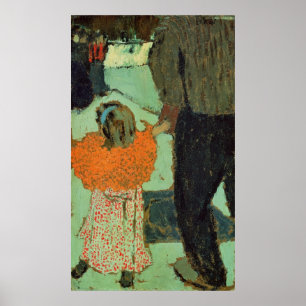 Child wearing a red scarf, c. 1891 poster