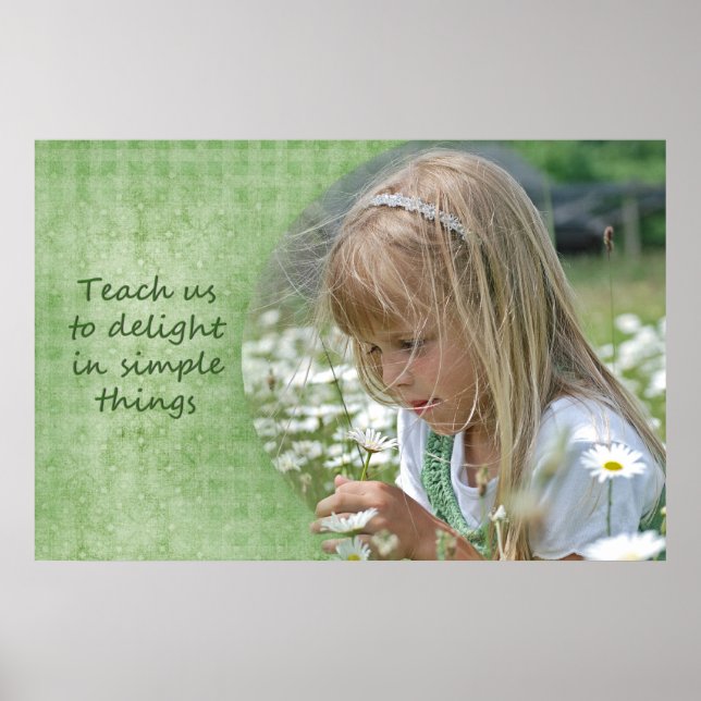 child with daisies poster (Front)