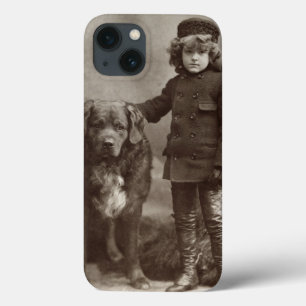 Child With Dog, C1885 iPhone 13 Case