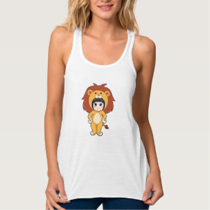 Child with Lion Costume Singlet