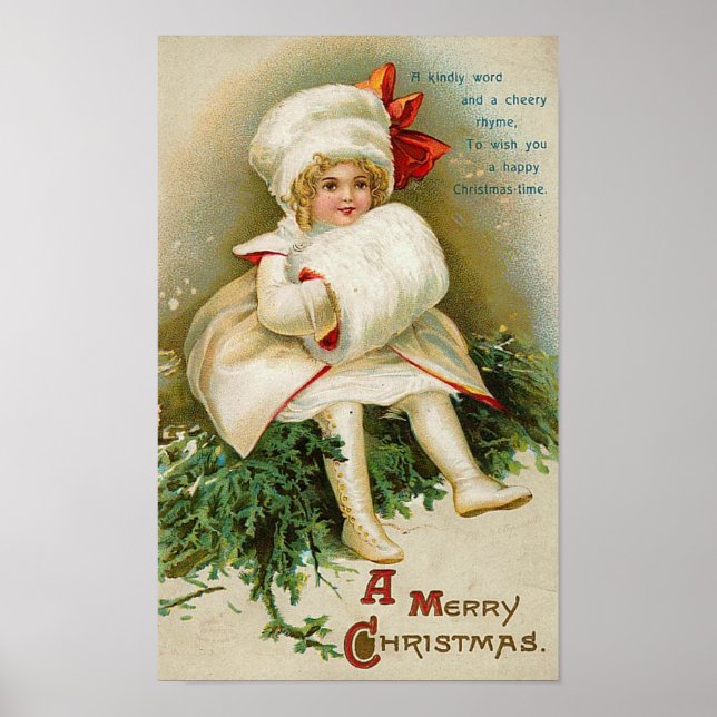Child with Muff Poster (Front)