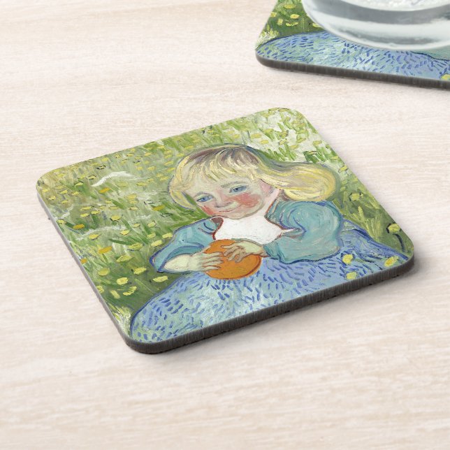 Child with Orange, Vincent Van Gogh Coaster (Left Side)