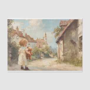 Child With Teddy Bear 2 Decoupage Paper