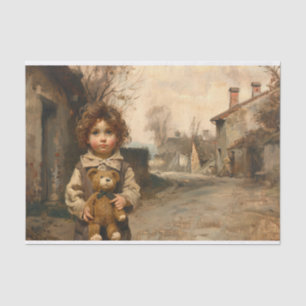 Child With Teddy Bear 3 Decoupage Paper