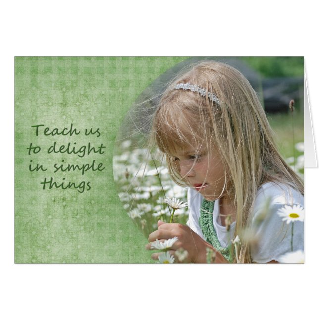 Child with wildflowers (Front Horizontal)