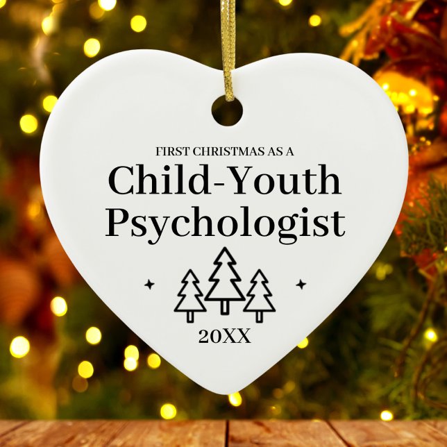 Child Youth Psychologist New Job Christmas Ceramic Tree Decoration (Child Youth Psychologist New Job Christmas Ceramic Ornament
)