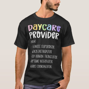 Childcare Appreciation Definition Daycare Provider T-Shirt