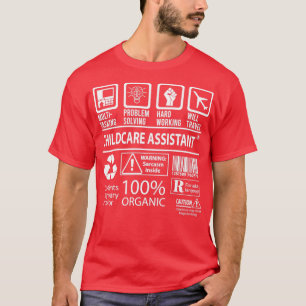 Childcare Assistant MultiTasking Certified Job Gif T-Shirt