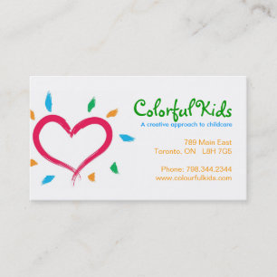 Childcare Business Cards