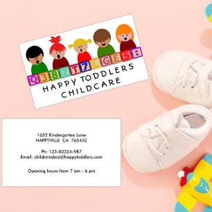 Childcare, Kindergarten Business Card