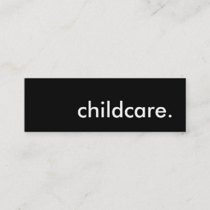 childcare. mini business card