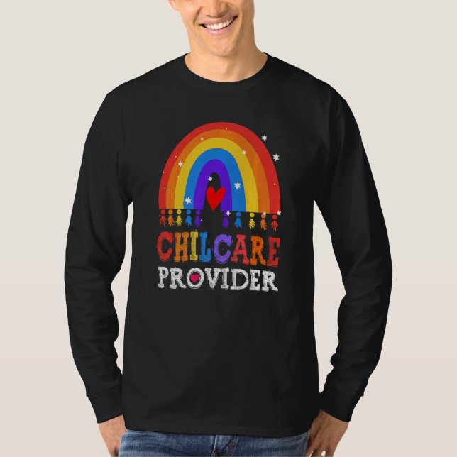 Childcare Provider Director Daycare Crew School Te T-Shirt (Front)