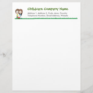 Childcare - Summer Camp - School Letter Head Customized Letterhead