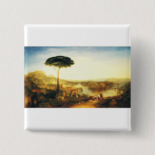 Childe Harold's Pilgrimage by Joseph Turner 15 Cm Square Badge