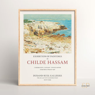 Childe Hassam A North East Headland Coastal Landsc Poster