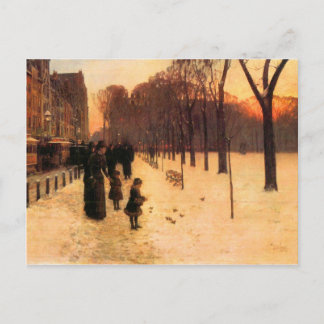 Childe Hassam - Boston in everyday twilight Postcard