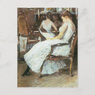 Childe Hassam - Mrs Hassam and her sister Postcard