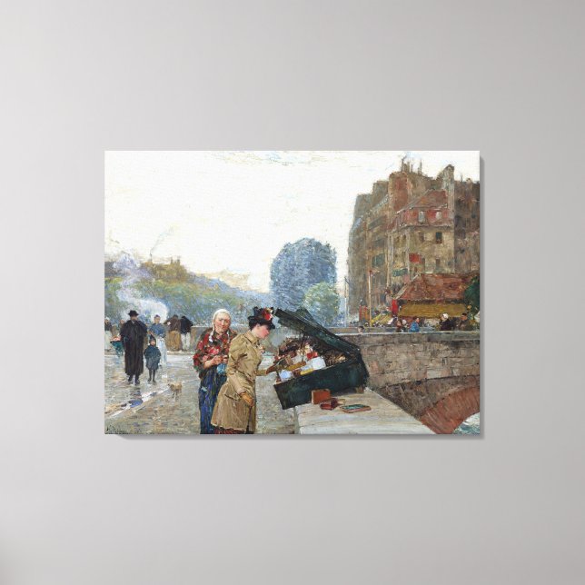 Childe Hassam, Quai St. Michel Canvas Print (Front)