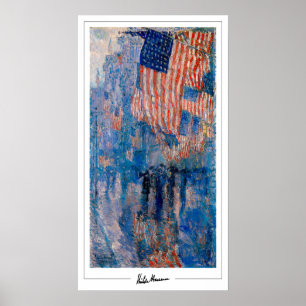Childe Hassam Zedign Art Poster #106