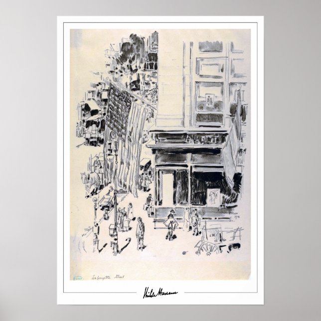 Childe Hassam Zedign Art Poster #341-2 (Front)