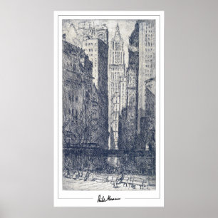 Childe Hassam Zedign Art Poster #440