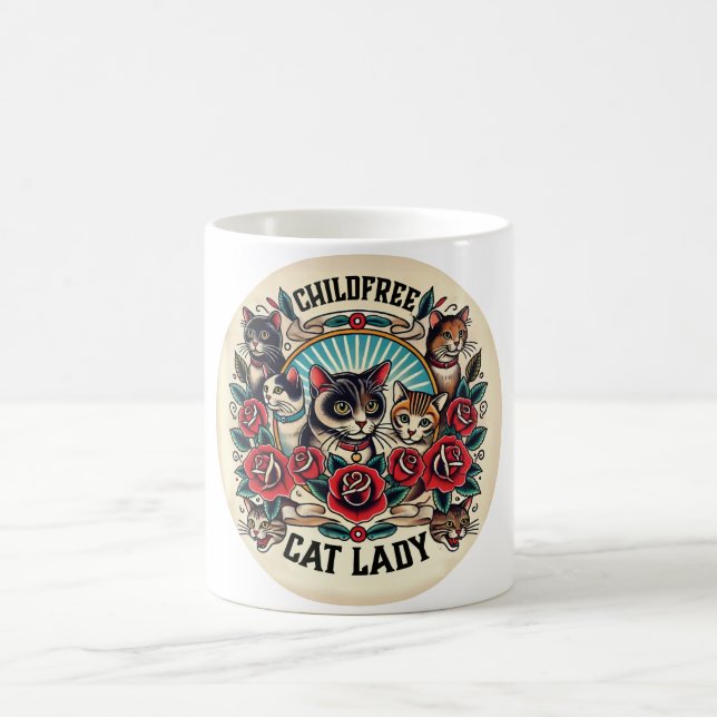 Childfree Cat Lady Mug (Center)