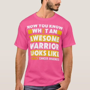 Childhood Awareness Awesome Warrior Boys Girls T-Shirt