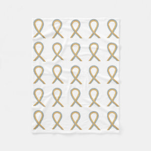 Childhood Brain Cancer Awareness Ribbon Blankets