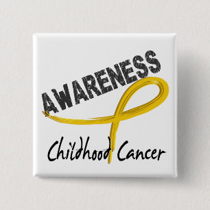 Childhood Cancer Awareness 3 15 Cm Square Badge