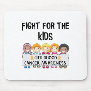 Childhood Cancer Awareness Adorable Fight For Kids Mouse Pad