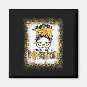 Childhood Cancer Awareness Aunt Of A Warrior Messy Magnet