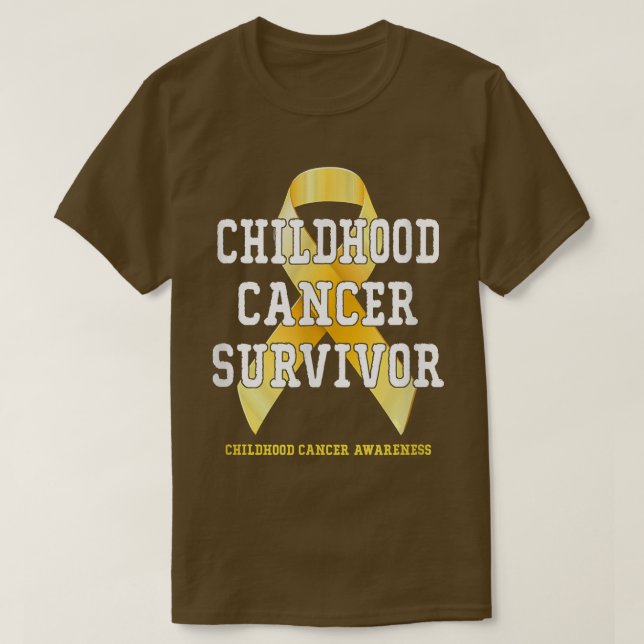 Childhood Cancer Awareness Cancer Survivor 249 T-Shirt (Design Front)