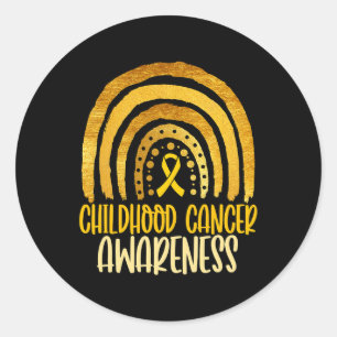 Childhood Cancer Awareness  Childhood Cancer Aware Classic Round Sticker