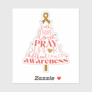 childhood cancer awareness Christmas Tree