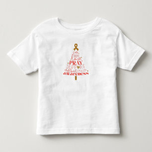childhood cancer awareness Christmas Tree Toddler T-Shirt