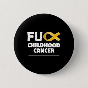 Childhood Cancer Awareness Clothing Golden Ribbon  6 Cm Round Badge
